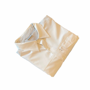 Columbia Omni - Shield White Short Sleeve Button-Up Shirt Size Medium